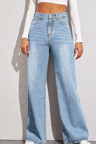 High Waist Wide Leg Jeans Divacious