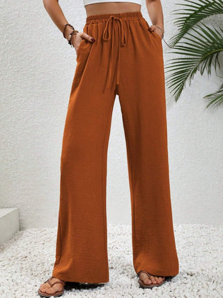 Wide Leg Drawstring Pants Divacious