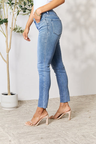 BAYEAS Raw Hem Skinny Jeans Divacious