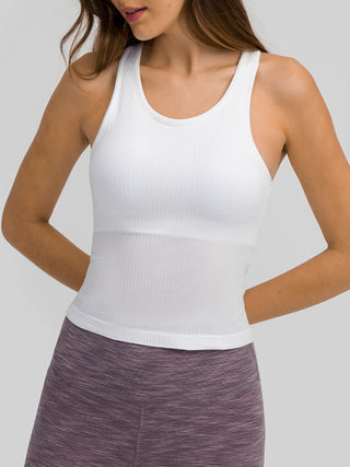 Millennia Round Neck Racerback Active Tank Trendsi