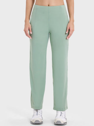 Millennia Pocketed High Waist Active Pants Trendsi