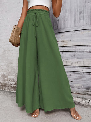 Tied High Waist Wide Leg Pants Divacious