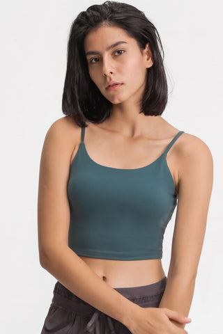 Millennia Feel Like Skin Scoop Neck Sports Cami Trendsi