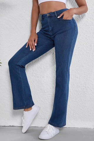 Straight Jeans with Pockets Divacious