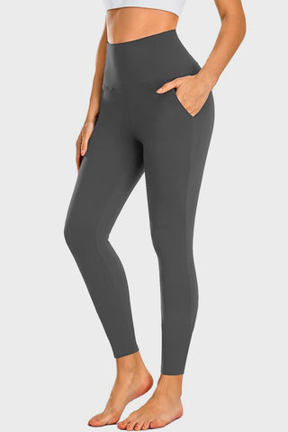 Pocketed High Waist Active Leggings Trendsi