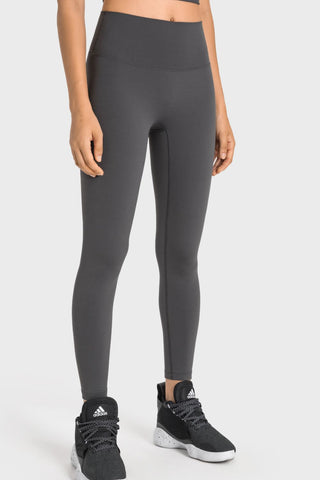 Millennia High-Rise Wide Waistband Yoga Leggings Trendsi