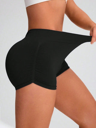 Elastic Waist Active Shorts Divacious