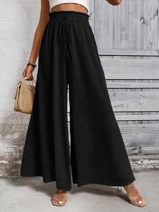 Tied High Waist Wide Leg Pants Divacious