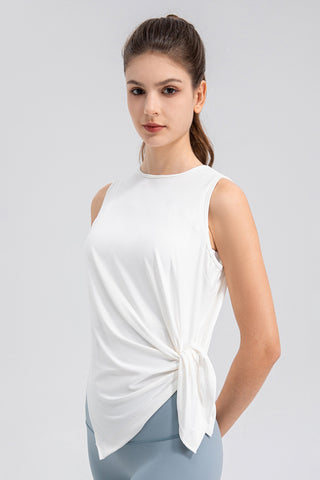 Slit Round Neck Tank Trendsi