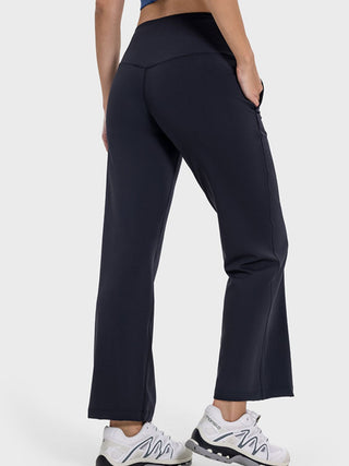 Millennia Pocketed High Waist Active Pants Trendsi