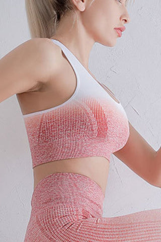 Gradient Racerback Sports Bra Trendsi