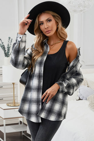 Plaid Button Up Long Sleeve Shirt Divacious