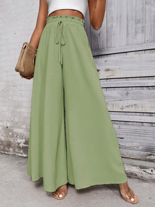 Tied High Waist Wide Leg Pants Divacious