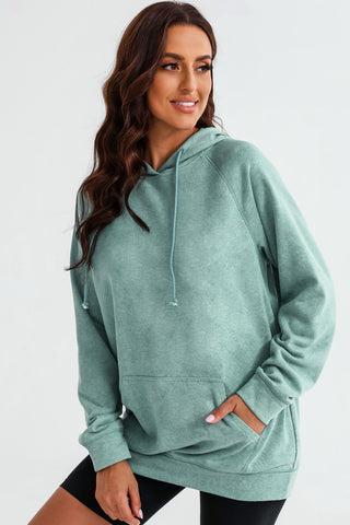 Long Sleeve Front Pocket Hoodie Divacious