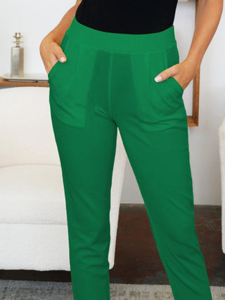 Pocketed High Waist Skinny Pants Divacious