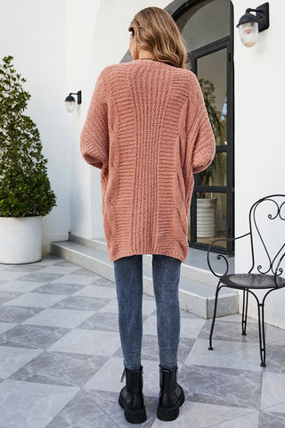 Open Front Dolman Sleeve Cardigan Divacious