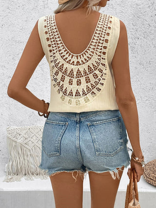 Cutout V-Neck Tank Divacious