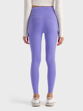 Millennia Wide Waistband Sports Leggings Trendsi