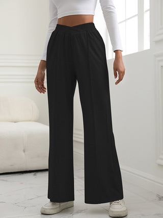 V-Waist Wide Leg Pants Divacious