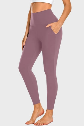 Pocketed High Waist Active Leggings Trendsi