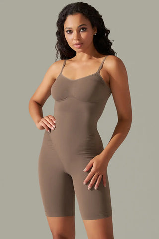 Spaghetti Strap Active Romper Divacious