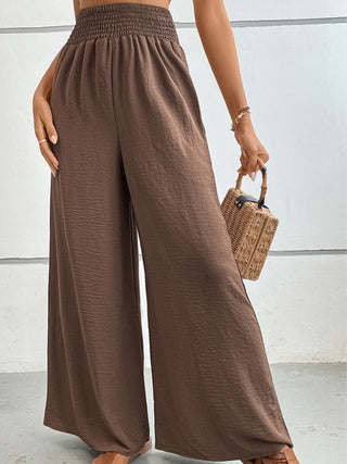 Wide Waistband Relax Fit Long Pants Divacious