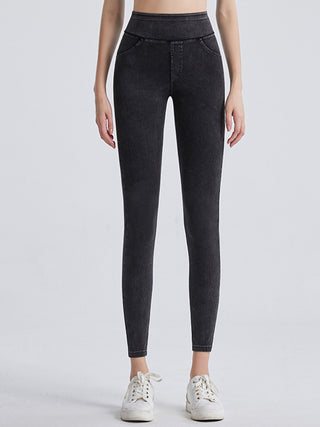 Wide Waistband Sports Leggings Trendsi