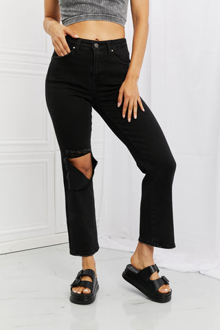 Full Size Yasmin Relaxed Distressed Jeans Divacious