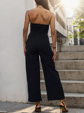 Tube Sleeveless Wide Leg Jumpsuit Divacious