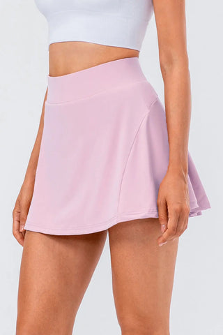 High Waist Pleated Active Skirt Divacious