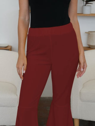 High-Low Bootcut Pants Divacious