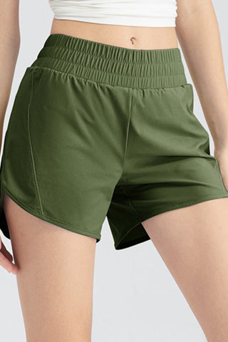 Elastic Waist Active Shorts Trendsi