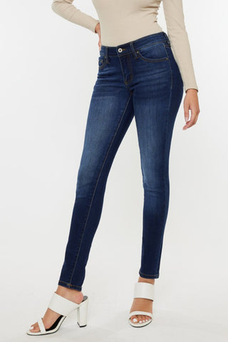 Kancan Mid Rise Gradient Skinny Jeans Divacious