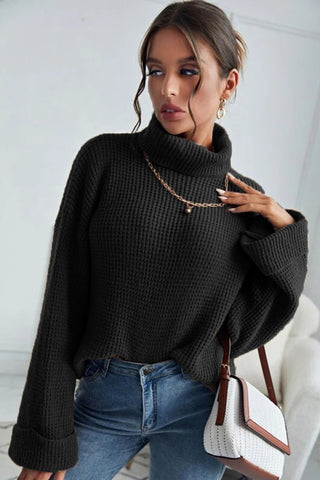 Turtleneck Long Sleeve Sweater Divacious