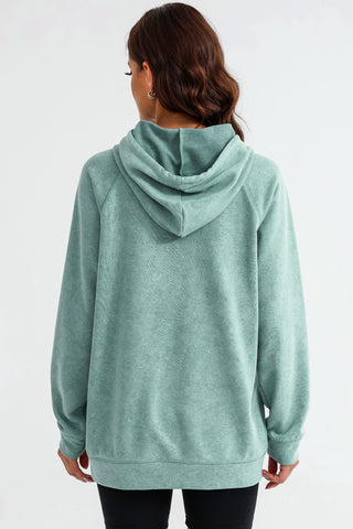 Long Sleeve Front Pocket Hoodie Divacious