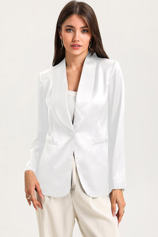 Long Sleeve Shawl Collar Blazer Divacious