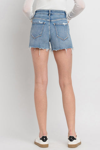 Vervet by Flying Monkey High Rise Denim Shorts Divacious