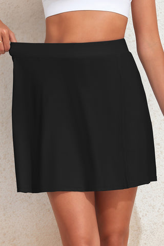 Slit Swim Skort with Pockets Divacious