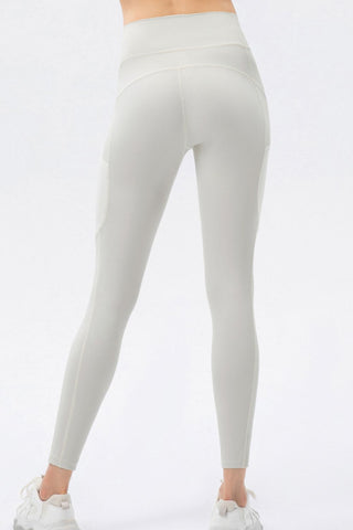 High Waist Slim Fit Long Sports Pants Trendsi