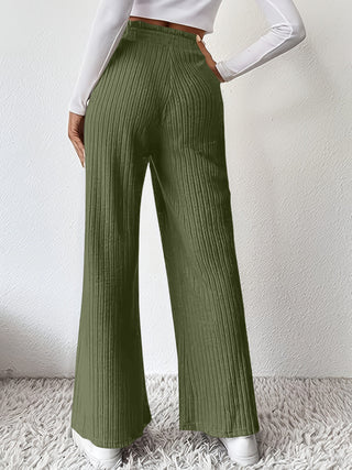 Ribbed High Waist Pants Divacious