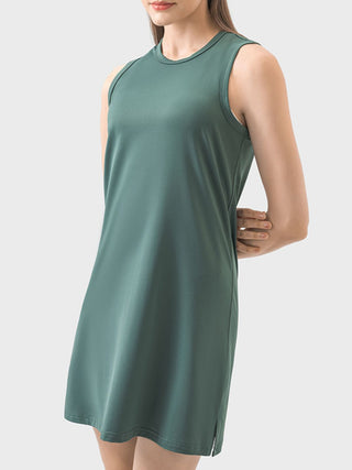 Millennia Round Neck Sleeveless Active Dress Trendsi