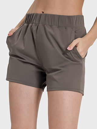 Millennia Elastic Waist Active Shorts Trendsi