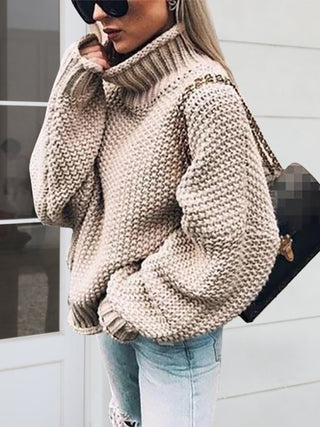 Turtleneck Long Sleeve Sweater Divacious