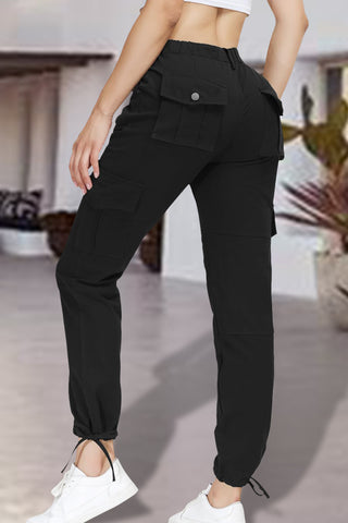 Full Size High Waist Pants with Pockets Divacious