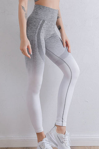 Gradient High Waist Sports Leggings Trendsi