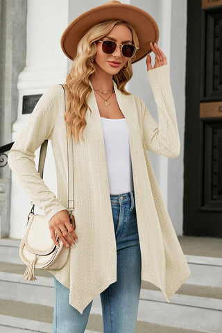 Open Front Long Sleeve Cardigan Divacious