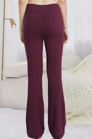 Pocketed High Waist Active Pants Trendsi