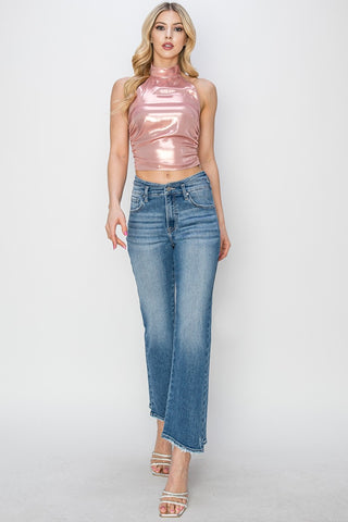 High Rise Slim Straight Jeans Divacious