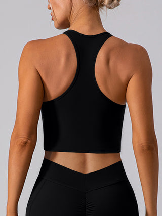 Square Neck Racerback Cropped Tank Trendsi