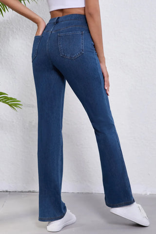 Straight Jeans with Pockets Divacious